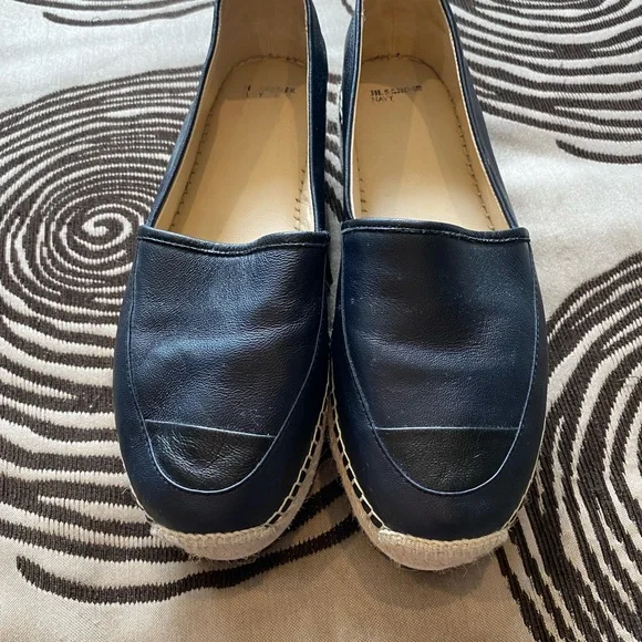 Jill Sander Navy Kenia Navy Blue Platforn Espadrilles - Picture 5 of 11